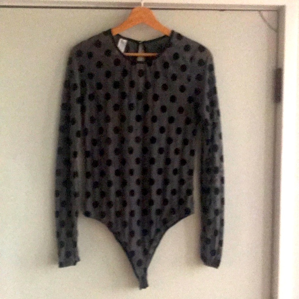 Black Polka Dot Women's Sweater